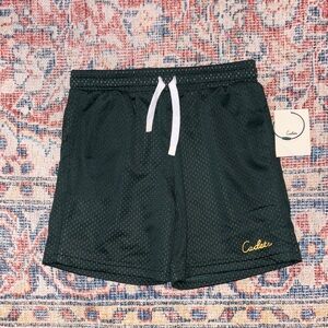 Cadets Check Out Mesh Shorts in Green SZ 10/12 (25-28” Waist) NWT